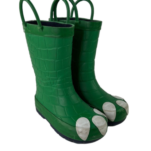 WEATHER Spirit Green Crocodile Rain Boots - Picture 1 of 8
